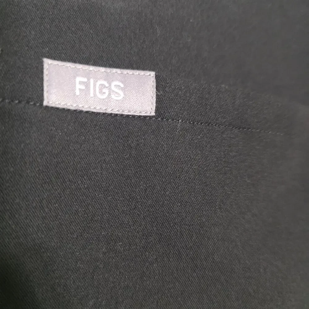 Figs Catarina 1 Pocket Scrub Top "Black" PO# 6329 Size XL (2) - Picture 3 of 8